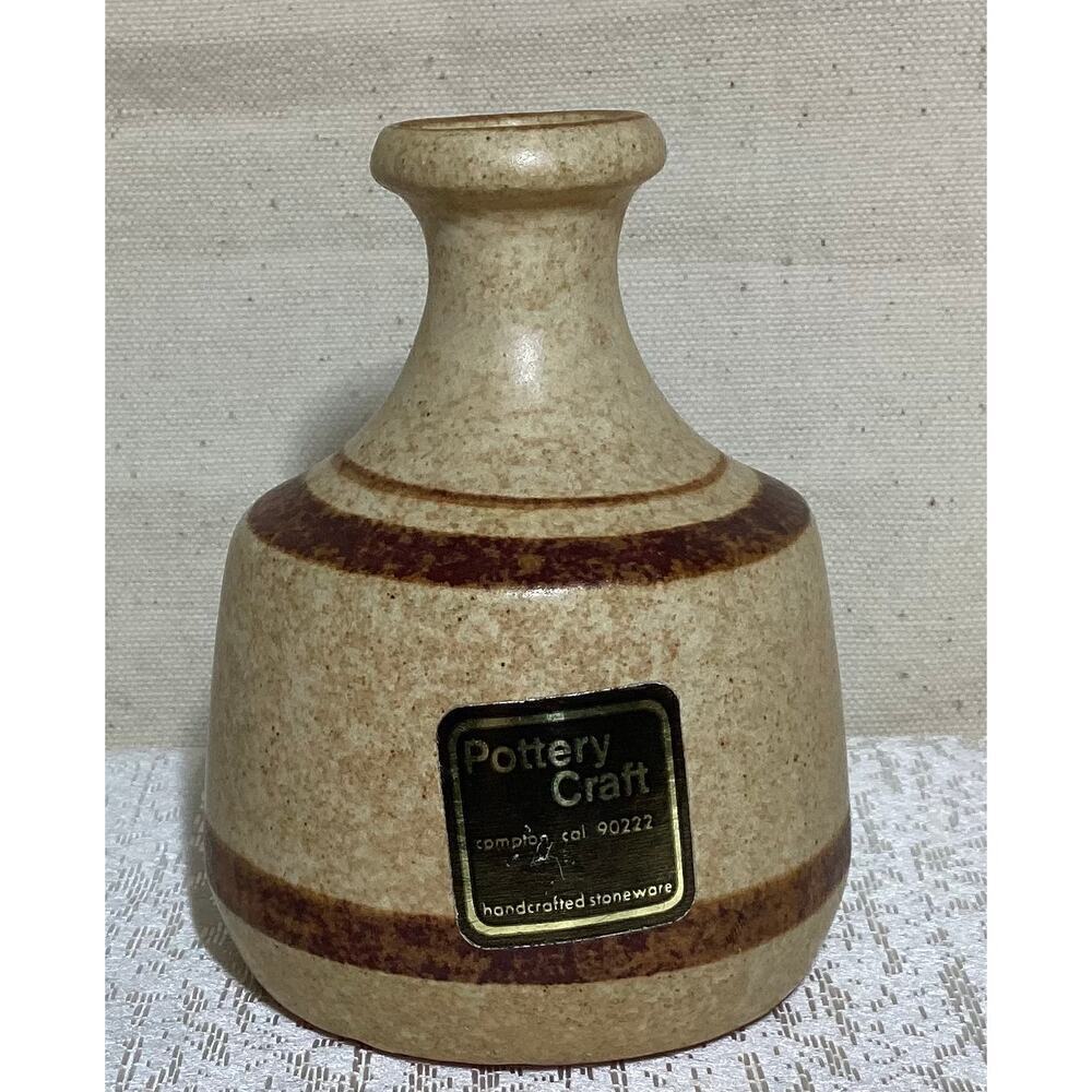 Vintage pottery craft MCM mini bud vase